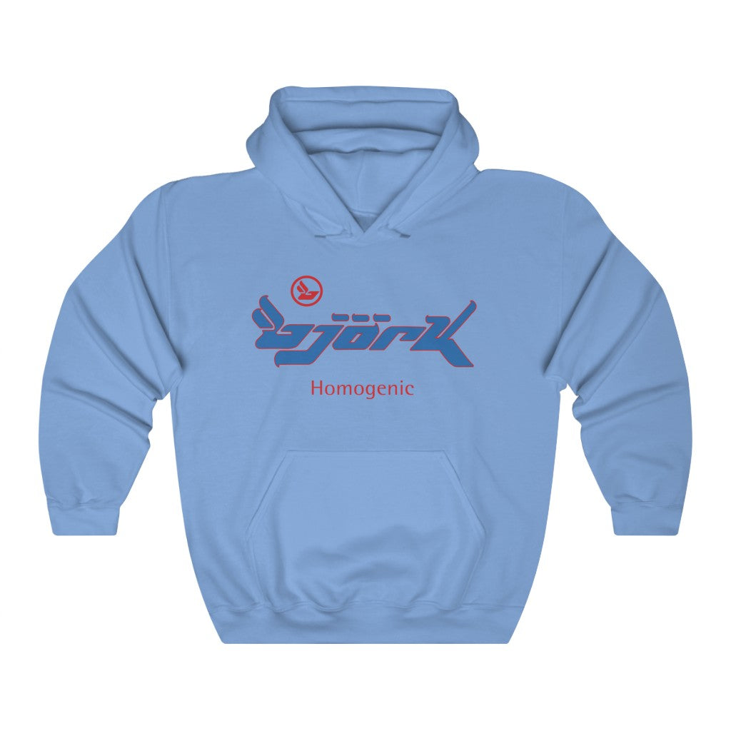Bjork Homogenic Blue Logo Hoodie