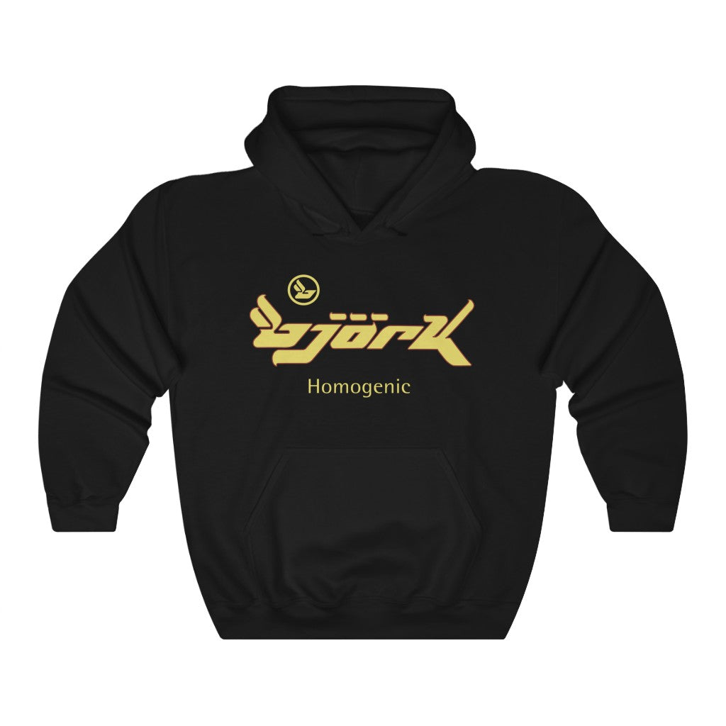 Bjork Homogenic Logo Hoodie ( Yellow / Dark Red )