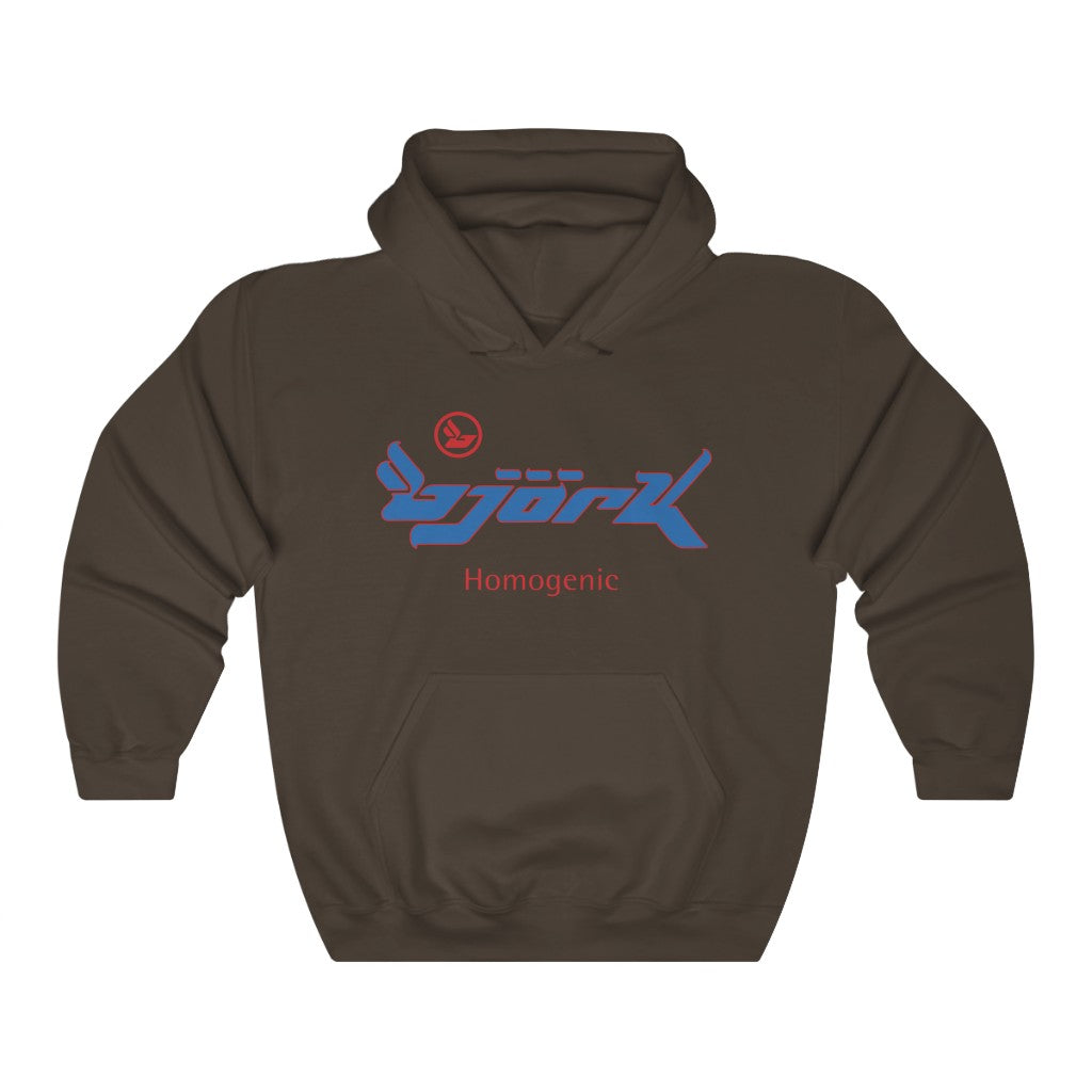 Bjork Homogenic Blue Logo Hoodie