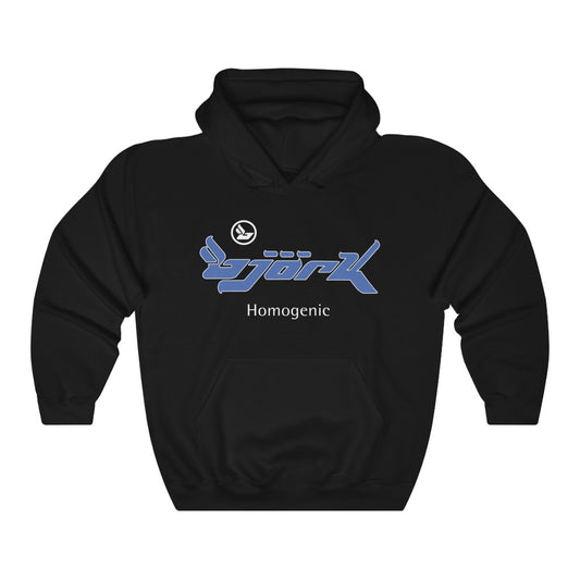 Bjork Homogenic Blue Logo Hoodie
