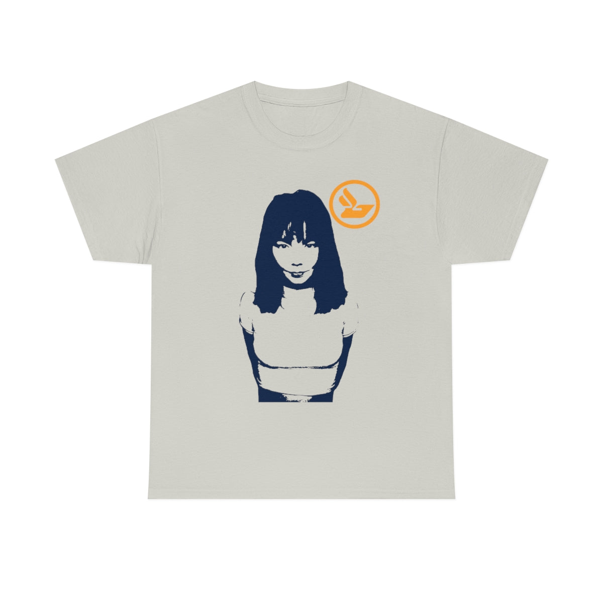 Bjork Vintage Vibe Tshirt ( Dark Navy / Yellow )