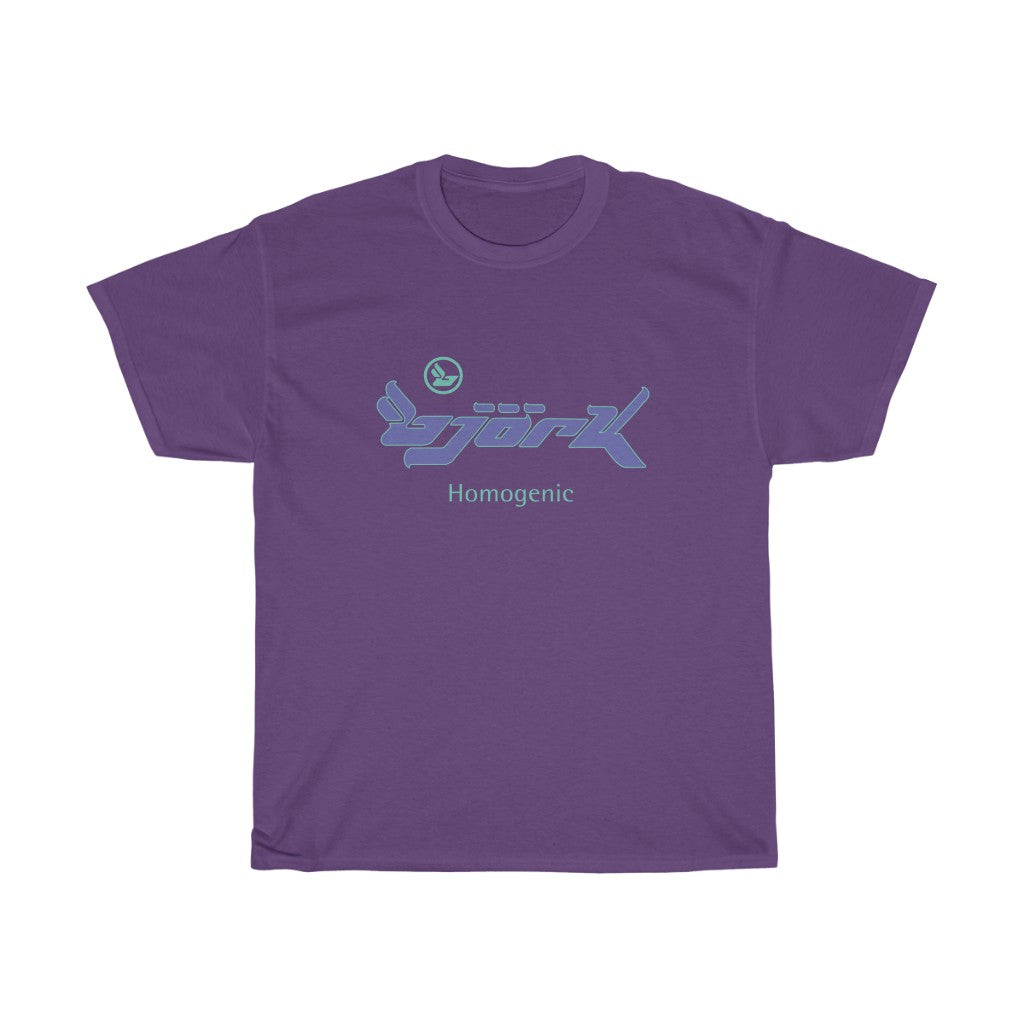 Bjork Homogenic Purple & Green Logo T-shirt