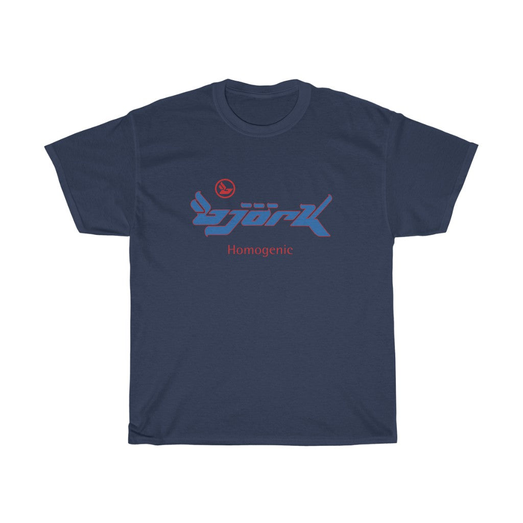 Bjork Homogenic Blue & Red Logo T-shirt