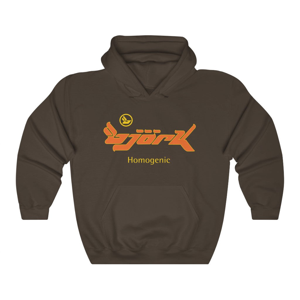 Bjork Homogenic Orange Logo Hoodie