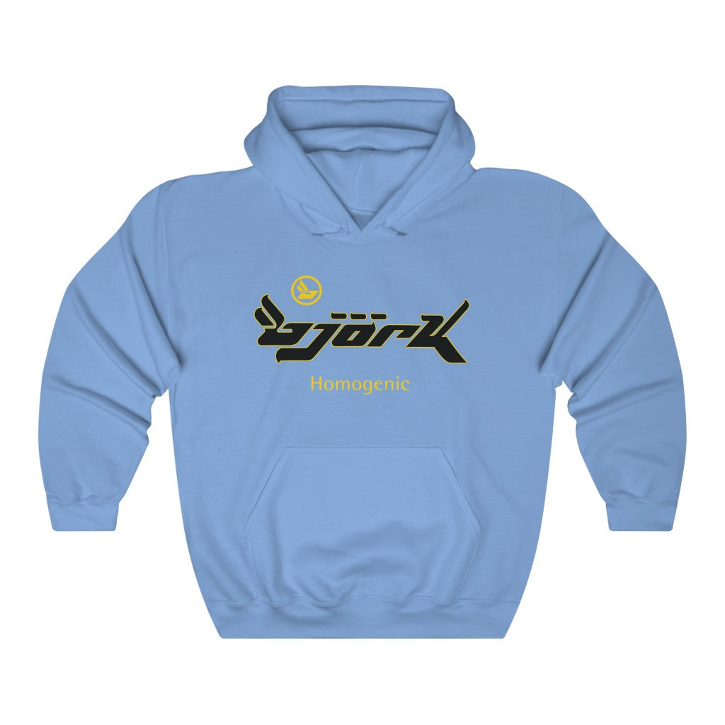 Bjork Homogenic Black / Yellow Logo Hoodie
