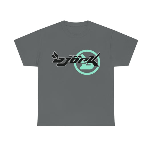 Bjork Homogenic Circle Logo T-shirt (Mint & Black)