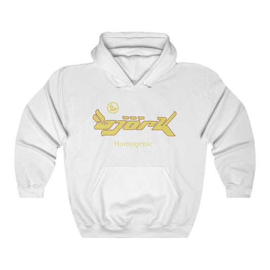 Bjork Homogenic Logo Hoodie ( Yellow / Dark Red )