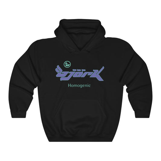 Bjork Homogenic Logo Hoodie ( Purple / Mint )