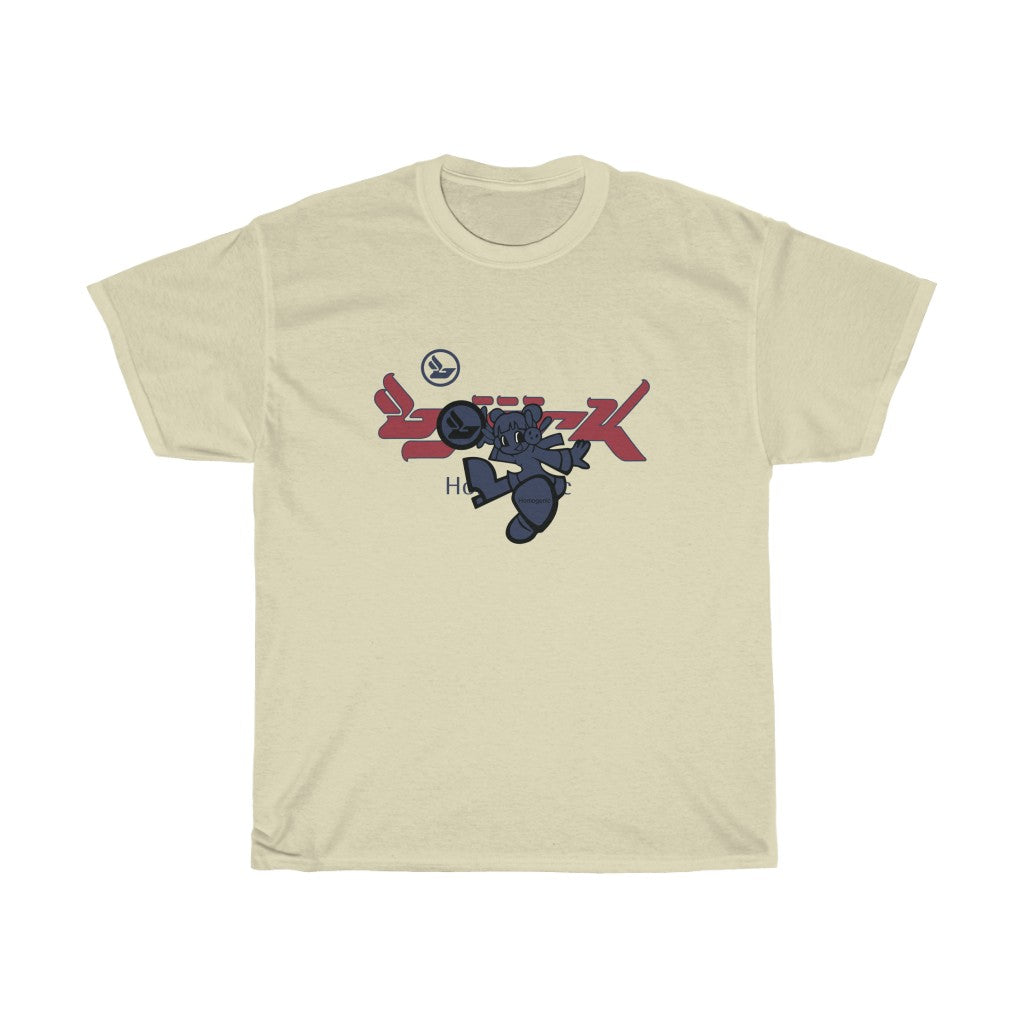 Bjork Homogenic Fly Girl Dark Blue & Red Logo T-shirt