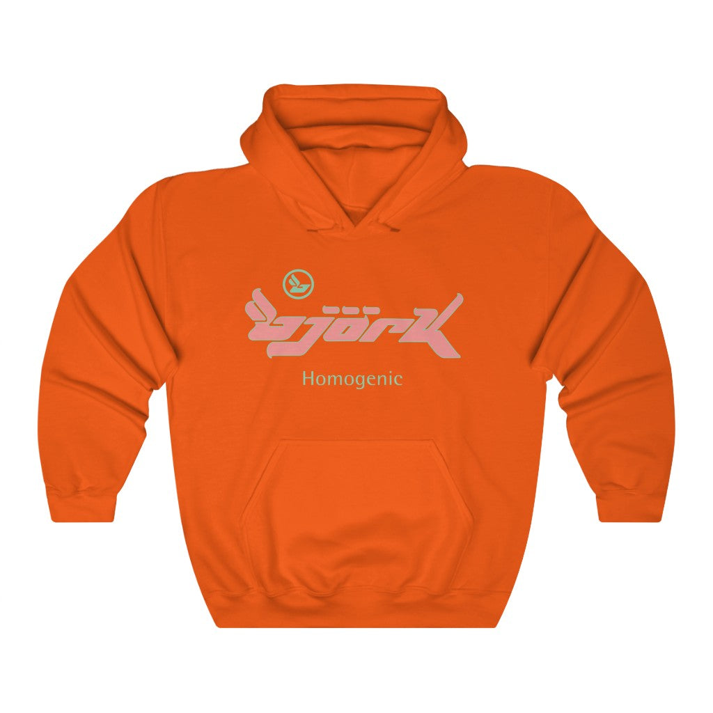 Bjork Homogenic Peach Logo Hoodie