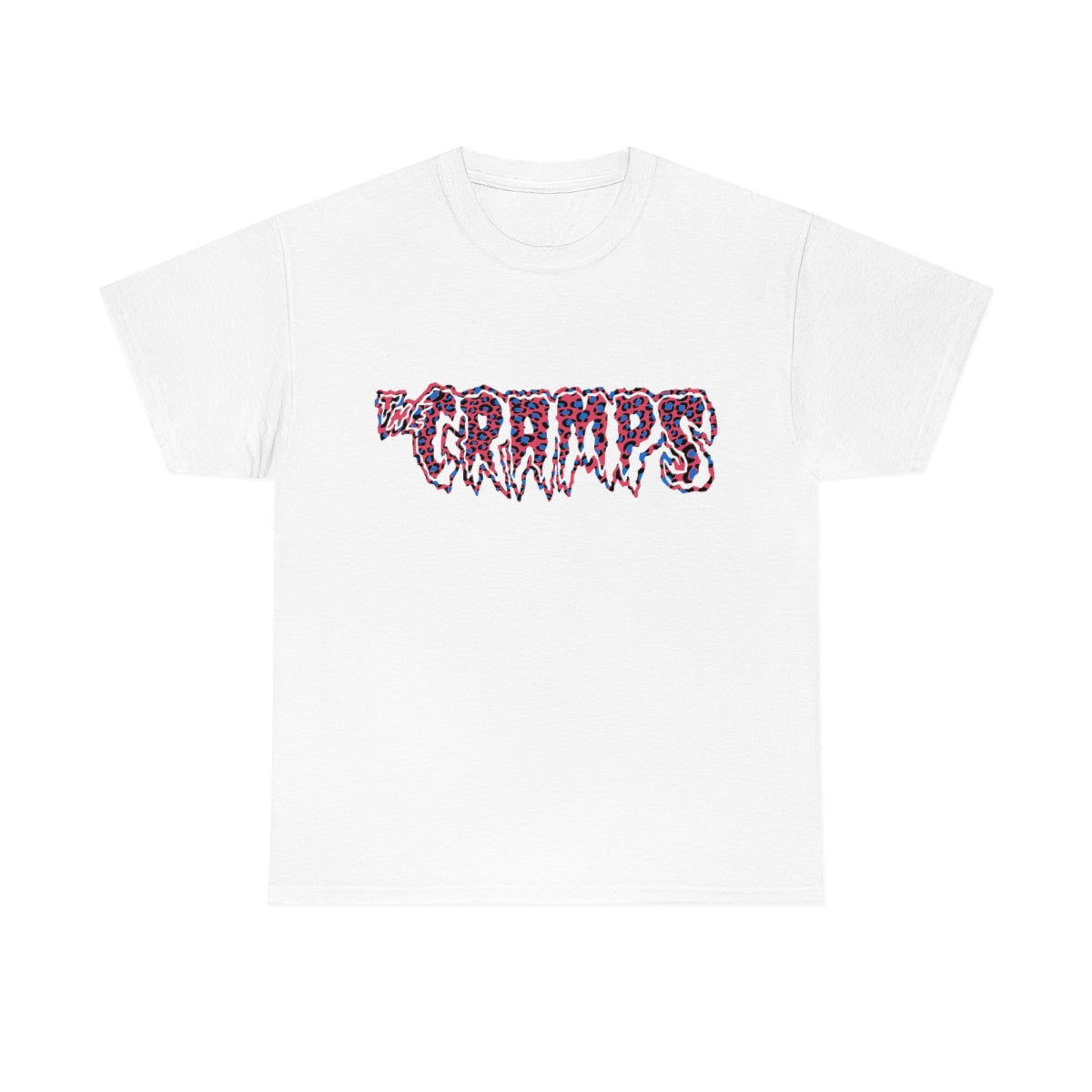 The Cramps Logo T-shirt (Pink / Blue)