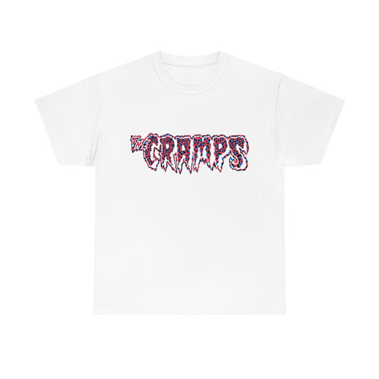 The Cramps Logo T-shirt (Pink / Blue)