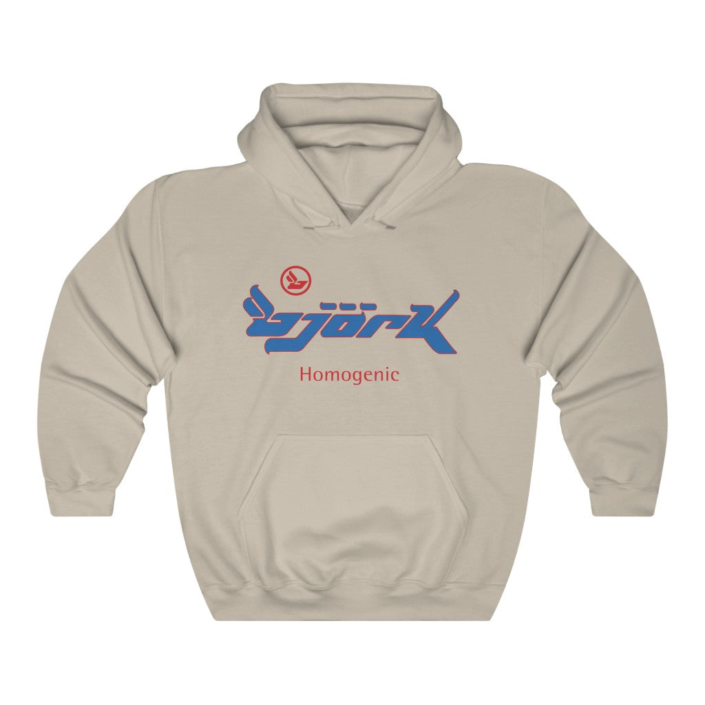 Bjork Homogenic Blue Logo Hoodie