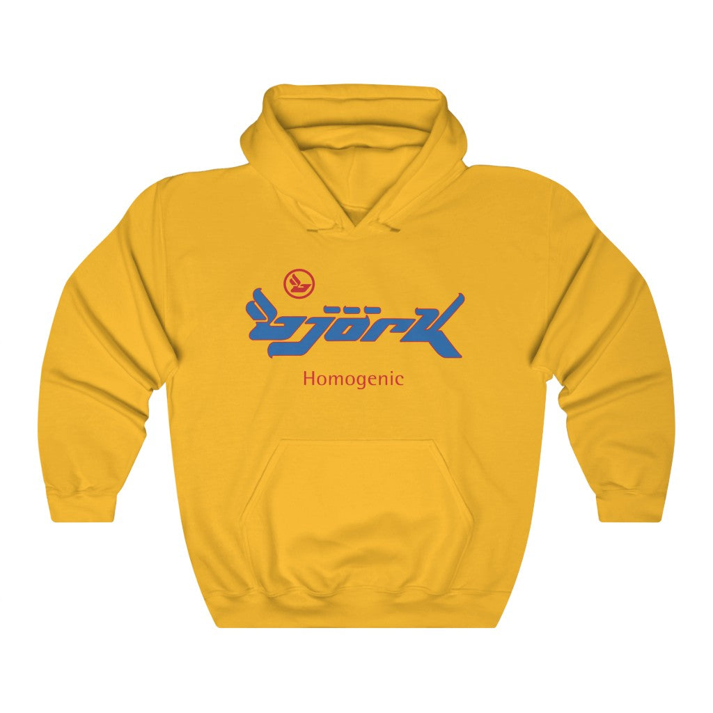 Bjork Homogenic Blue Logo Hoodie