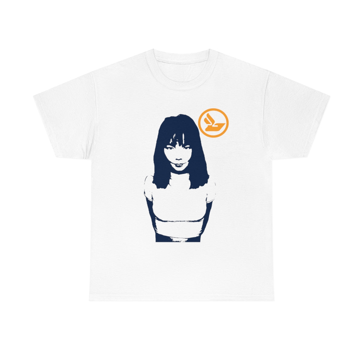 Bjork Vintage Vibe Tshirt ( Dark Navy / Yellow )