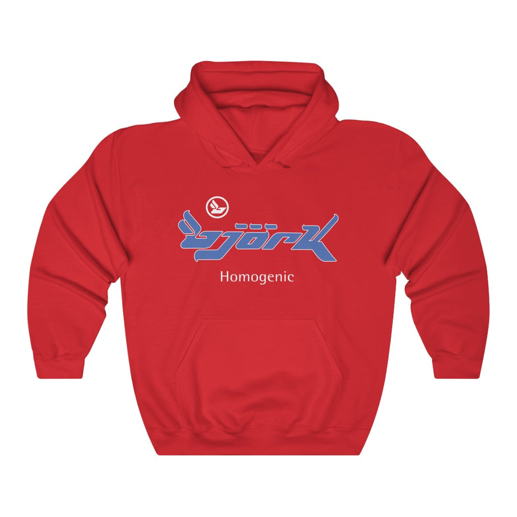 Bjork Homogenic Blue Logo Hoodie