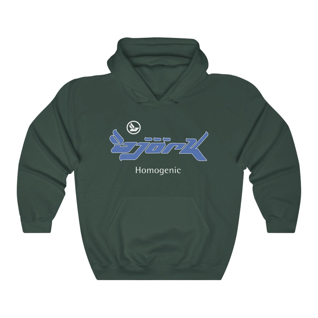 Bjork Homogenic Blue Logo Hoodie