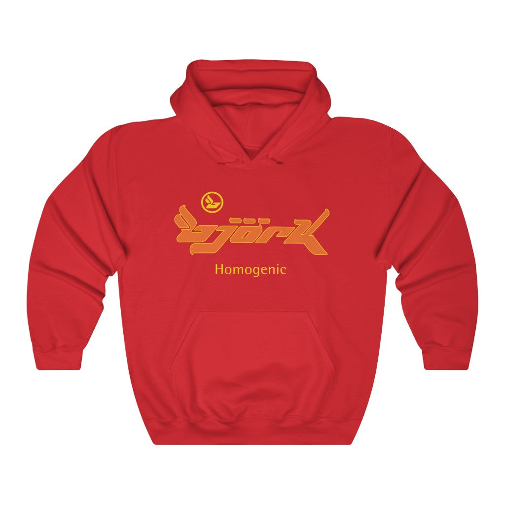 Bjork Homogenic Orange Logo Hoodie