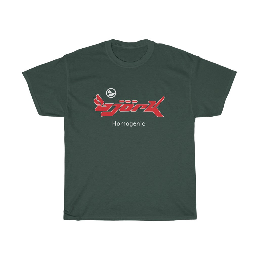 Bjork Homogenic Red & White Logo T-shirt