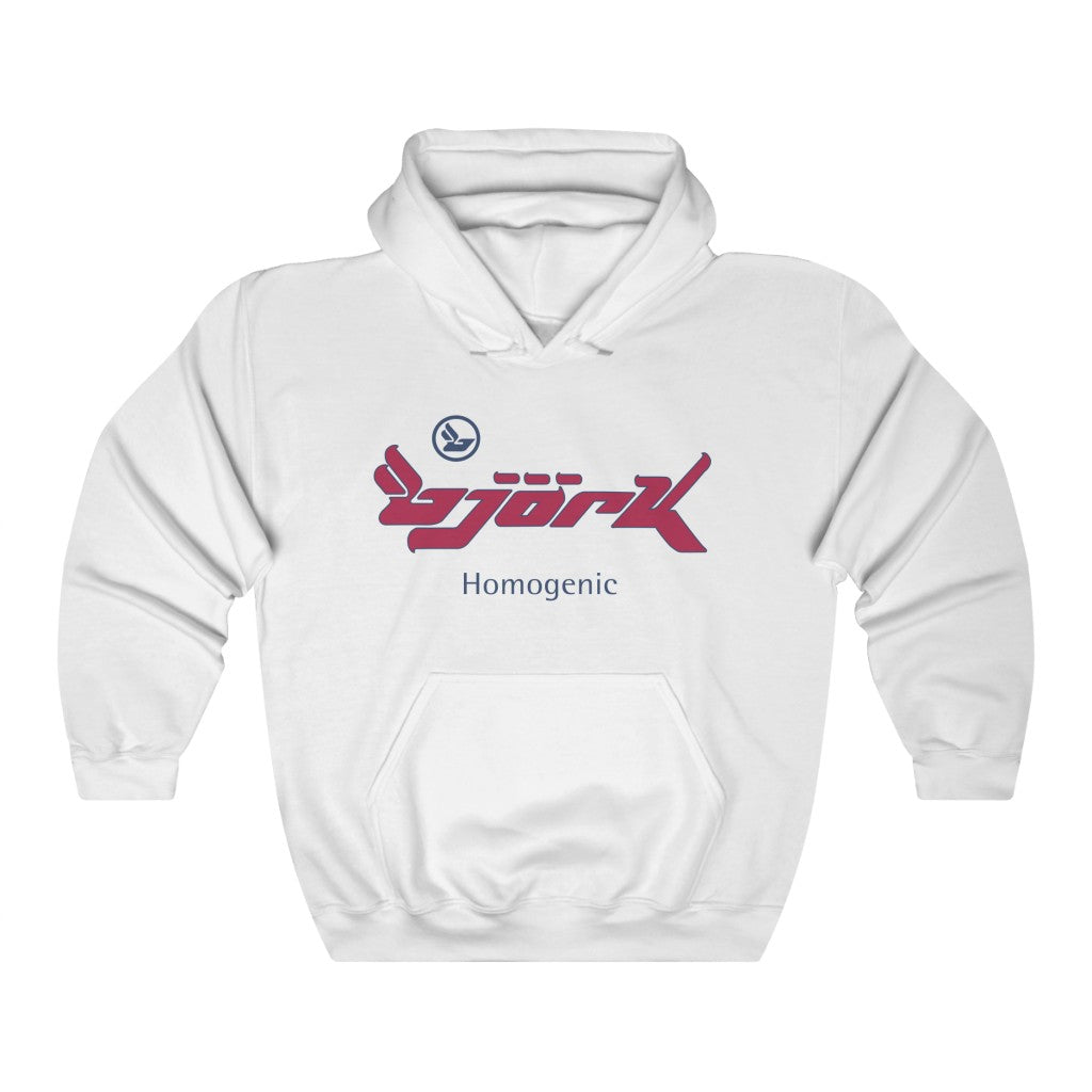 Bjork Homogenic Dark Red / Navy Logo Hoodie