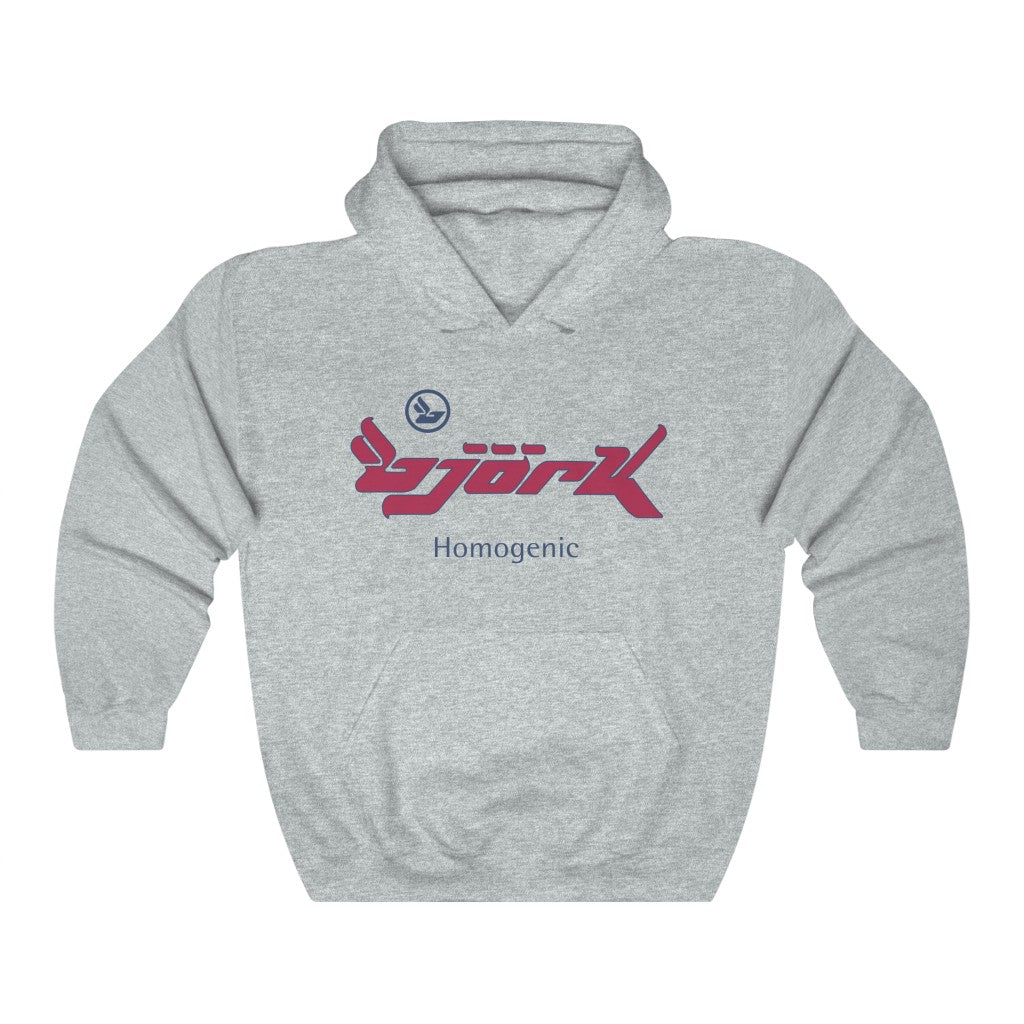 Bjork Homogenic Dark Red / Navy Logo Hoodie