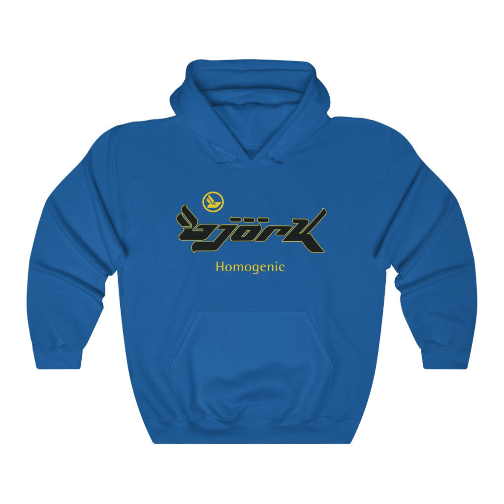 Bjork Homogenic Black / Yellow Logo Hoodie