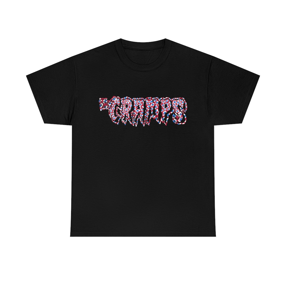 The Cramps Logo T-shirt ( Red / Blue )