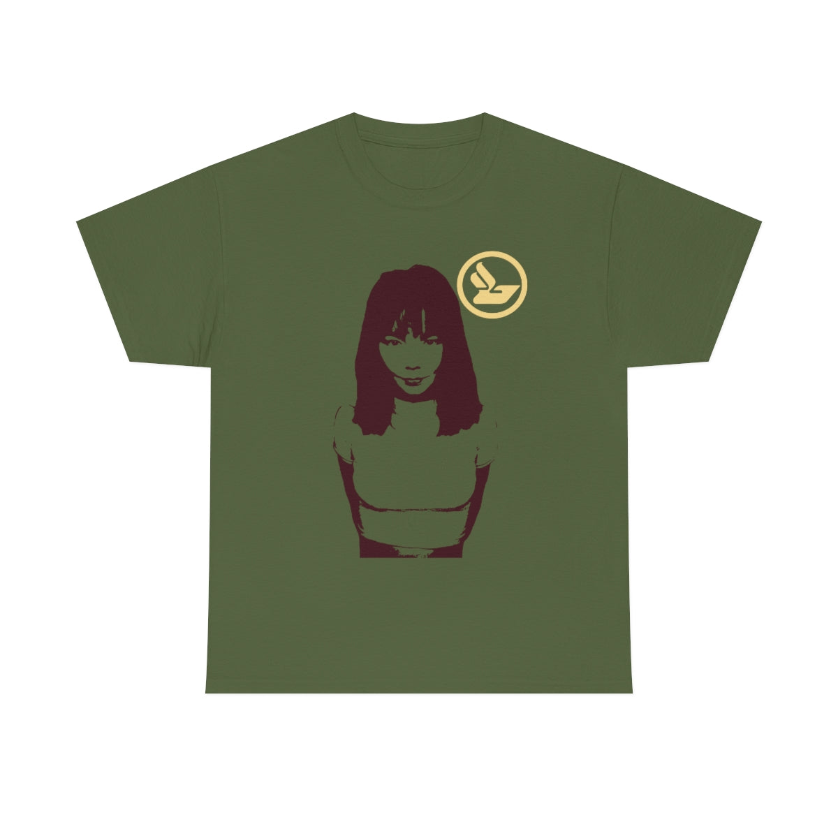 Bjork Vintage Vibe Tshirt ( Dark Red / Light Yellow)