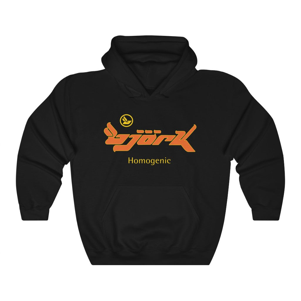 Bjork Homogenic Orange Logo Hoodie