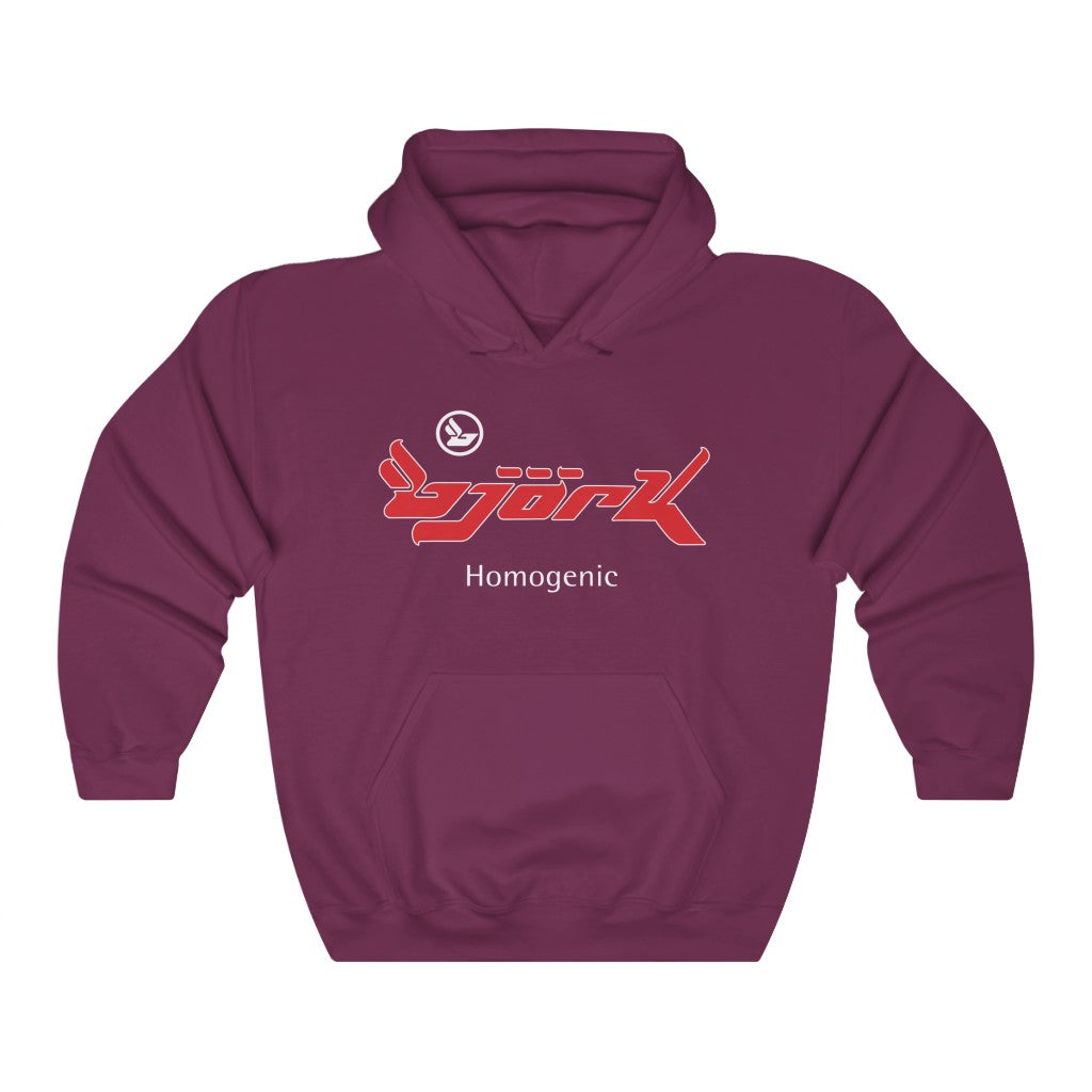 Bjork Homogenic Red Logo Hoodie