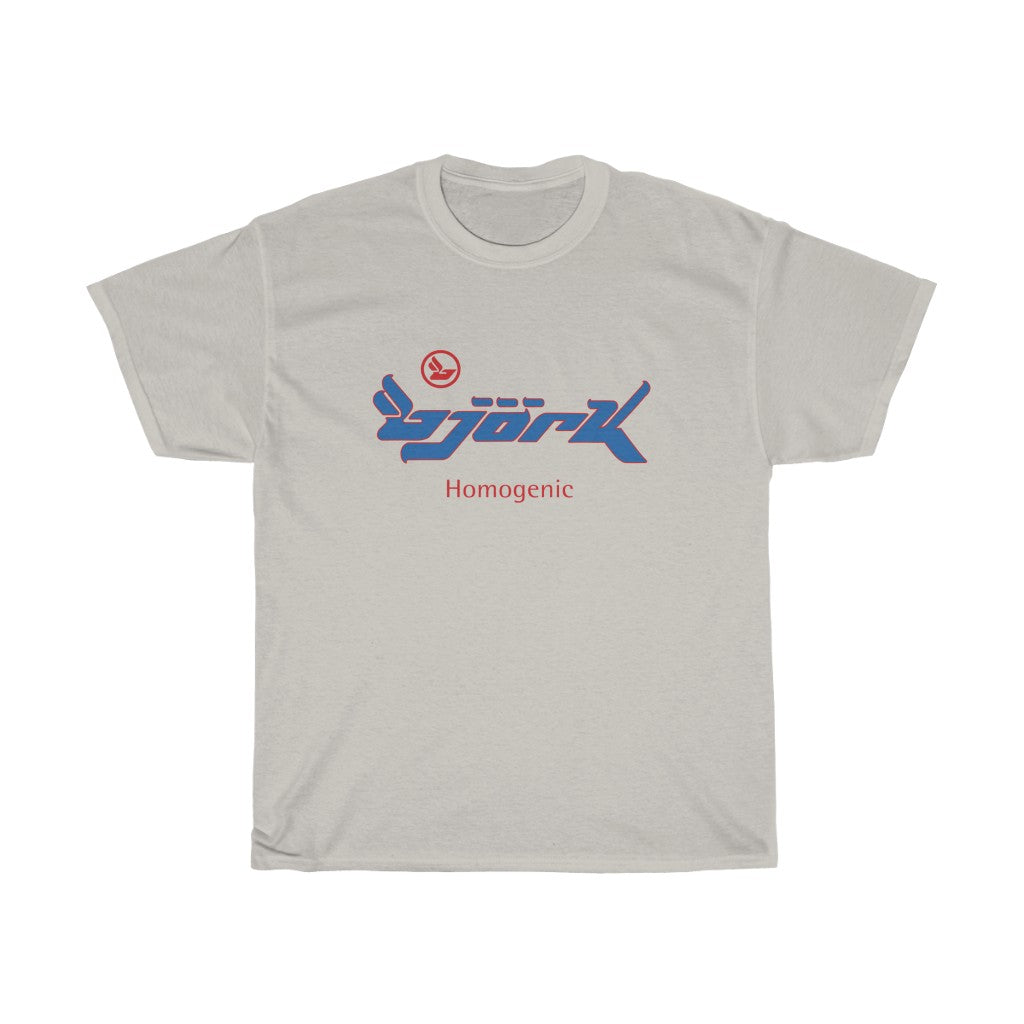 Bjork Homogenic Blue & Red Logo T-shirt