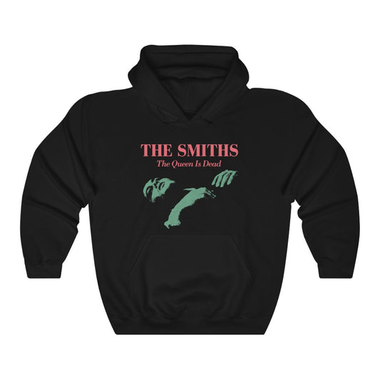 The Smiths The Queen Is Dead Vintage Vibe Hoodie (Green / Pink)