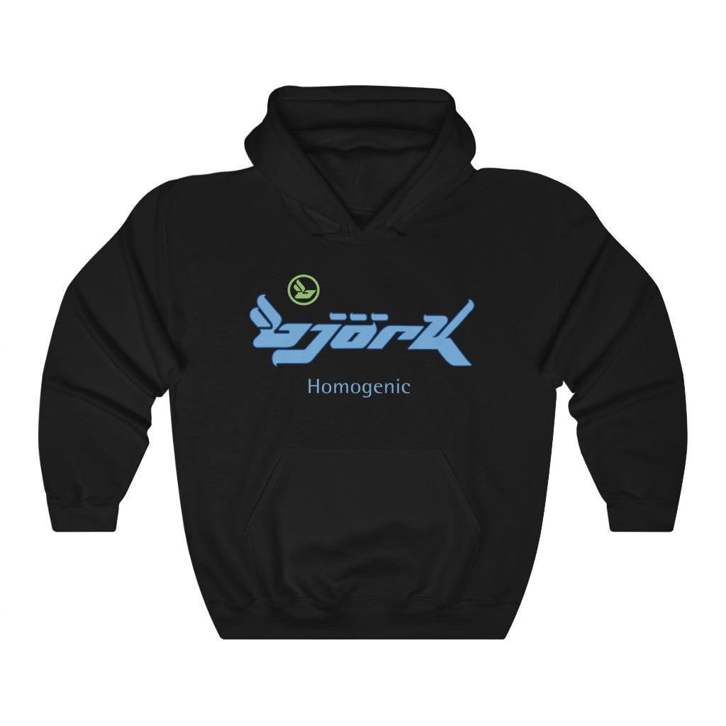 Bjork Homogenic Logo Hoodie ( Blue / Green )