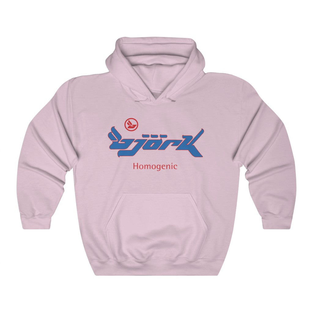 Bjork Homogenic Blue Logo Hoodie