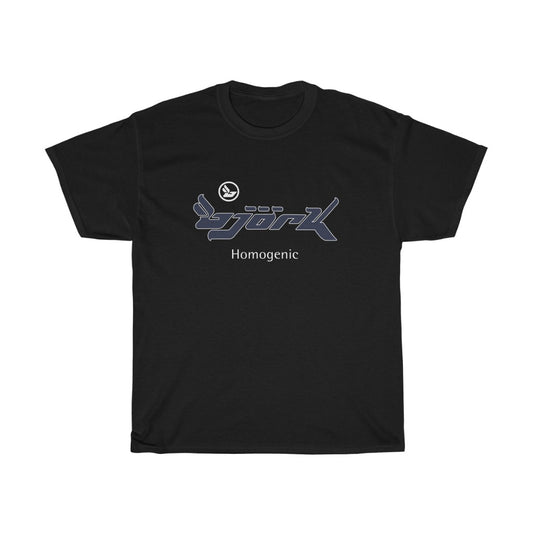 Bjork Homogenic Dark Navy & White Logo T-shirt