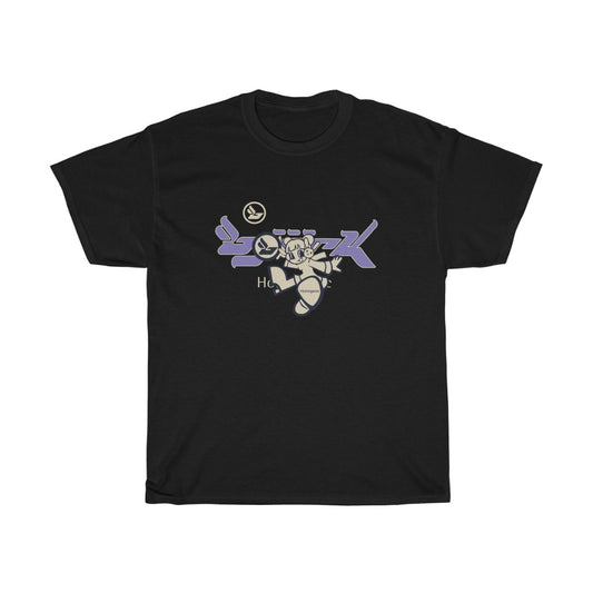 Bjork Homogenic Fly Girl Bone & Light Purple Logo T-shirt