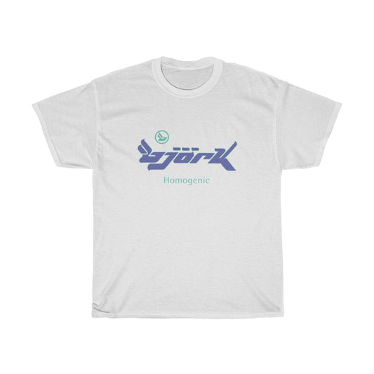 Bjork Homogenic Purple & Green Logo T-shirt