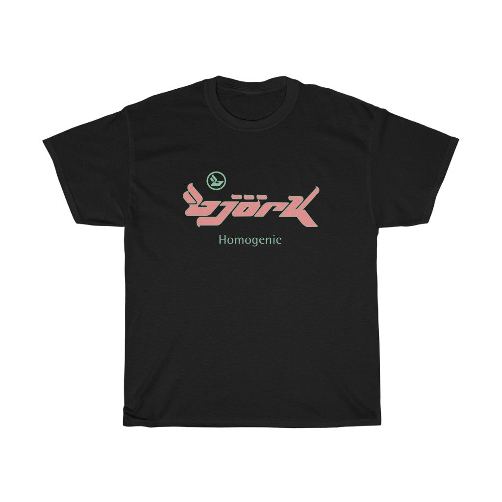 Bjork Homogenic Peach & Mint Logo T-shirt – hoodieisland