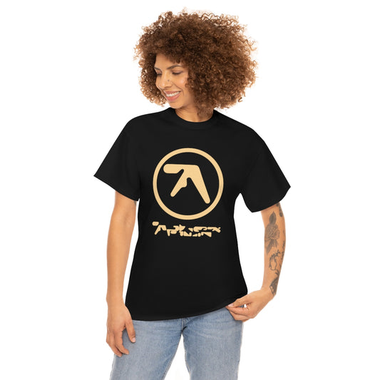 Aphex Twin Vintage Vibe Logo T-shirt (Light Yellow)